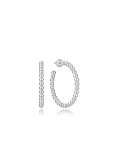 Pendientes Viceroy Mujer 14319E01000 – Aros de Acero Chapado en Plata 999
