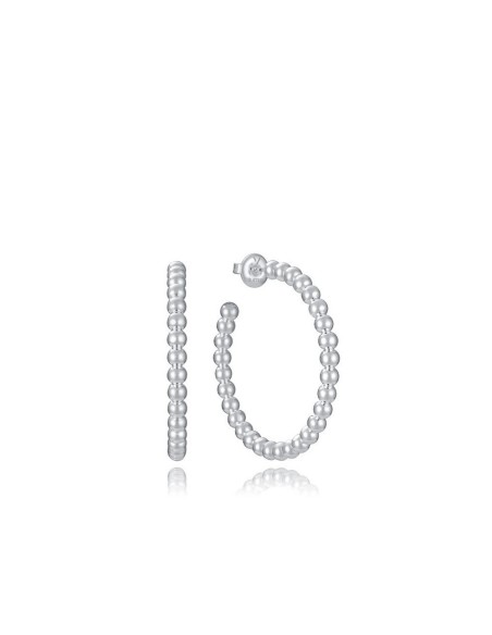 Pendientes Viceroy Mujer 14319E01000 – Aros de Acero Chapado en Plata 999