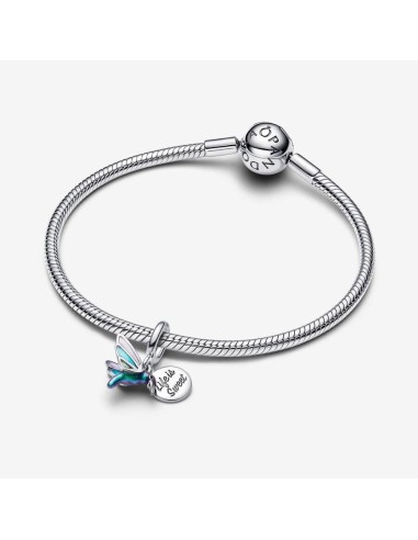 Charm Colgante Doble Colibrí de Pandora en Plata de Ley