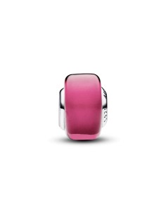 Charm Mini Cristal de Murano Rosa en plata de ley 2