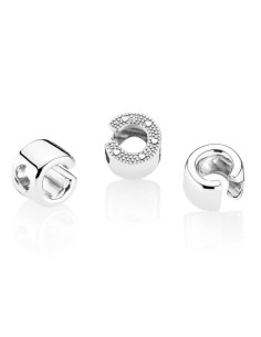 Charm Pandora de plata inicial letra C 2