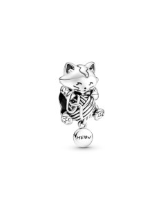 Charm Pandora de palta de ley de gatito y bola de Yam