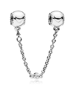 Cadena de seguridad Pandora Corazones Ocultos en plata