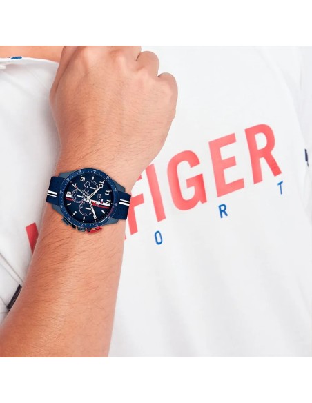 Reloj Tommy Hilfiger 1792169 Bank – Cronógrafo Azul 46 mm | SM Joyeros