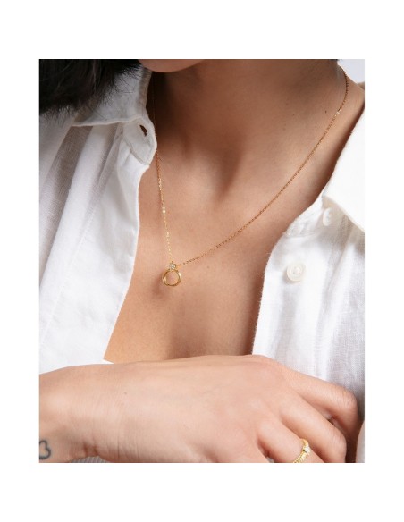 Collar Viceroy 13207C100‑30 – Plata 925 Baño Oro con Circonitas