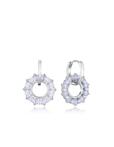 Pendientes Viceroy Jewels de plata de ley con baño de rodio y circonitas para mujer