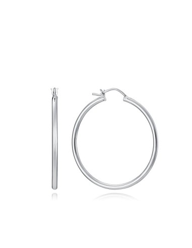 Pendientes Viceroy Jewels de plata de ley tipo aro de 40x2 mm para mujer