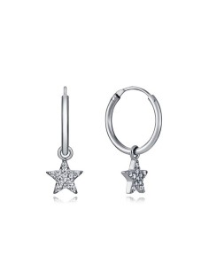 Pendientes Viceroy Jewels de plata de ley con estrella y circonitas