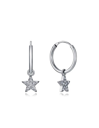 Pendientes Viceroy Jewels de plata de ley con estrella y circonitas