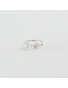 Anillo Fino BELOVED Cristal en Plata de Ley | Agatha París