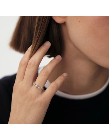 Anillo Fino BELOVED Cristal en Plata de Ley | Agatha París