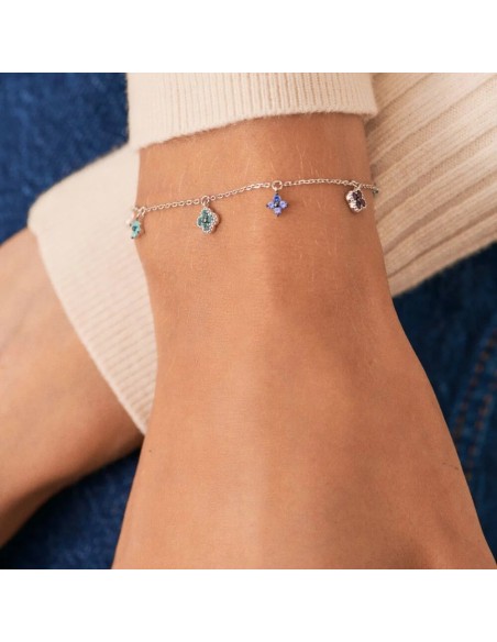 Pulsera de Cadena BELOVED Multicolor en Plata de Ley | Agatha París
