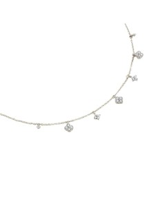Collar corto BELOVED - CRISTAL acabado PLATEADO