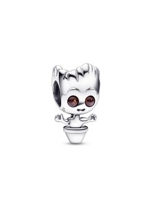 Charm en plata de ley Baby Groot  Bailarín Guardianes de La Galaxia de Marvel