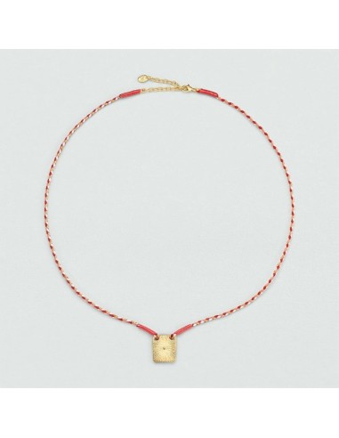 Collar Midi TIARE con Placa de Caracola en Baño de Oro | Agatha París