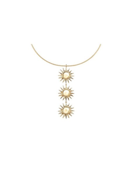 Collar Midi TIARE 3 Soles en Baño de Oro | Agatha París