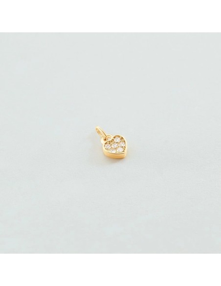 Colgante TALISMANS Corazón con Circonita en Oro | Agatha París