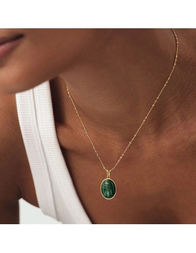 Colgante TALISMANS con Malaquita en Oro | Agatha París