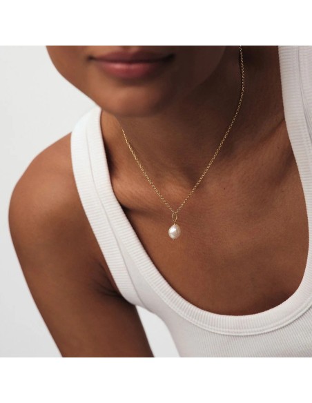 Colgante TALISMANS con Perla de Agua Dulce en Oro | Agatha París