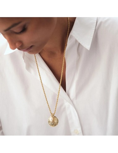Colgante TALISMANS con Perla de Agua Dulce en Oro | Agatha París