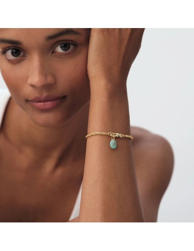 Colgante TALISMANS con Amazonita y Circonita en Oro | Agatha París