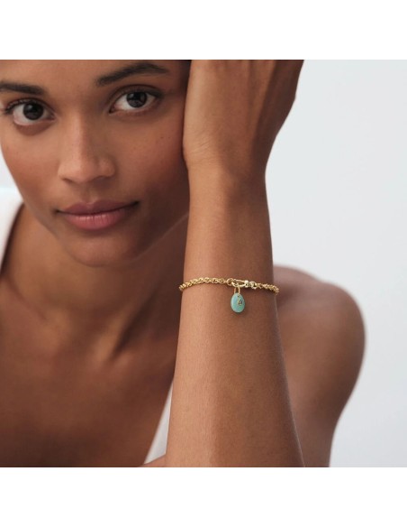 Colgante TALISMANS con Amazonita y Circonita en Oro | Agatha París