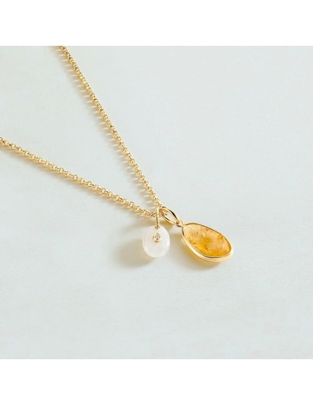Colgante TALISMANS con Citrina en Oro | Agatha París