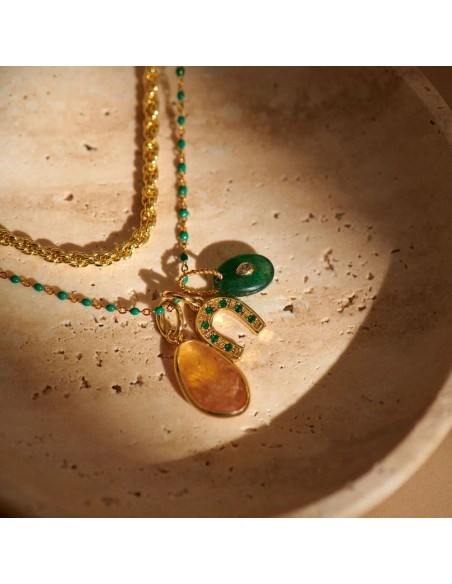 Colgante TALISMANS con Citrina en Oro | Agatha París