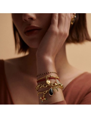 Pulsera de Cadena TALISMANS Dorada | Agatha París