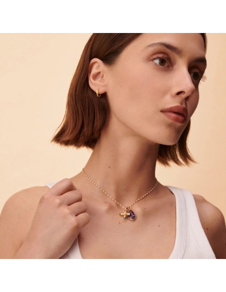 Colgante TALISMANS con Amatista en Oro | Agatha París