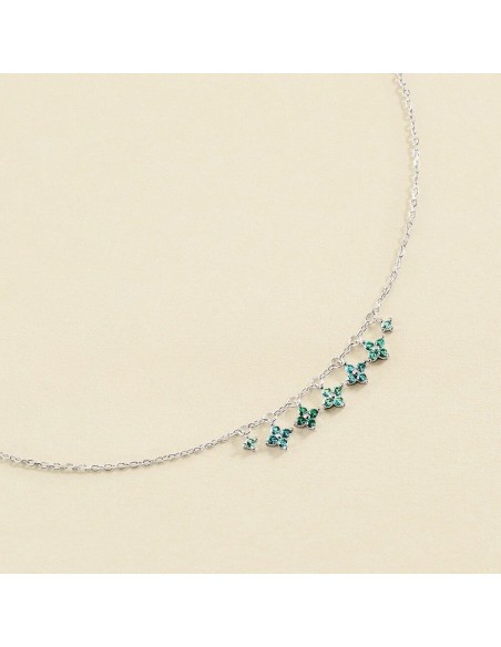 Collar Corto BELOVED Multicolor en Plata de Ley – Elegancia y Color Sutil