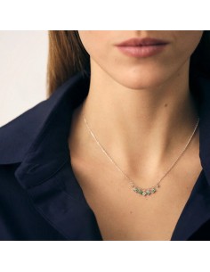 Collar Corto BELOVED Multicolor en Plata de Ley – Elegancia y Color Sutil 2