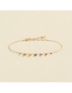  Pulsera de Cadena BELOVED Multicolor en Oro | Agatha París