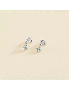 Pendientes Cortos BELOVED Multicolor en Plata de Ley – Luz y Color para Cada Día
