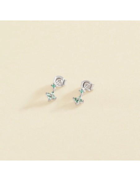 Pendientes Cortos BELOVED Multicolor en Plata de Ley – Luz y Color para Cada Día