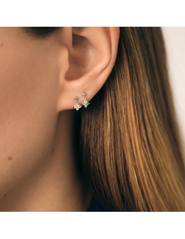 Pendientes Cortos BELOVED Multicolor en Plata de Ley – Luz y Color para Cada Día