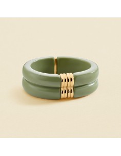 Pulsera rígida PALAIS ROYAL Caqui y Oro | Estilo y color | AGATHA PARÍS