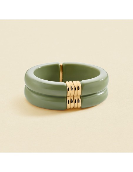 Pulsera rígida PALAIS ROYAL Caqui y Oro | Estilo y color | AGATHA PARÍS