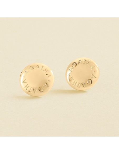 Pendientes largos PALAIS ROYAL Dorado | Chic y elegantes | AGATHA PARÍS