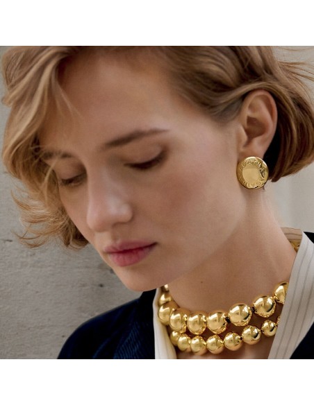 Pendientes largos PALAIS ROYAL Dorado | Chic y elegantes | AGATHA PARÍS