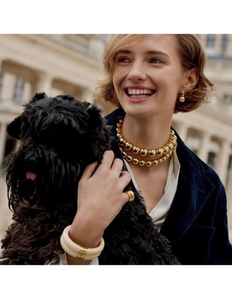 Criollas PALAIS ROYAL Dorado | Chic y sofisticadas | AGATHA PARÍS
