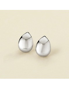 Pendientes largos DANAE acabado Plateado
