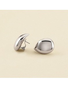 Pendientes largos DANAE acabado Plateado 2