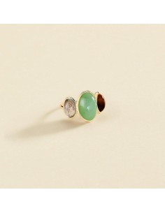 Anillo Fino RHEA en Multicolor y acabado Oro