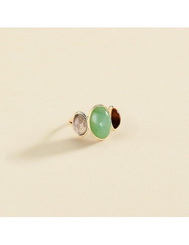 Anillo Fino RHEA en Multicolor y acabado Oro