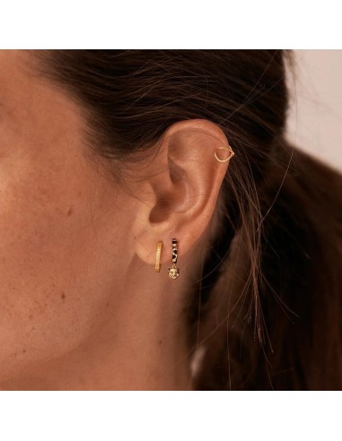 Piercing criolla LEOPARD - Negro/Oro