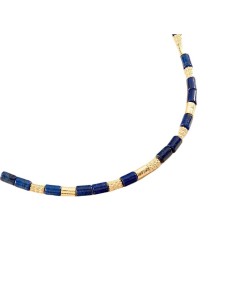 Collar corto PETRA acabado Lapis / Oro