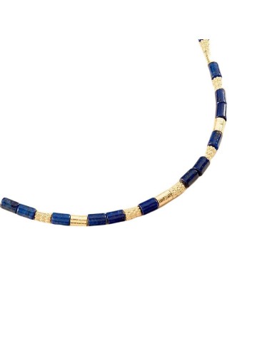Collar corto PETRA acabado Lapis / Oro
