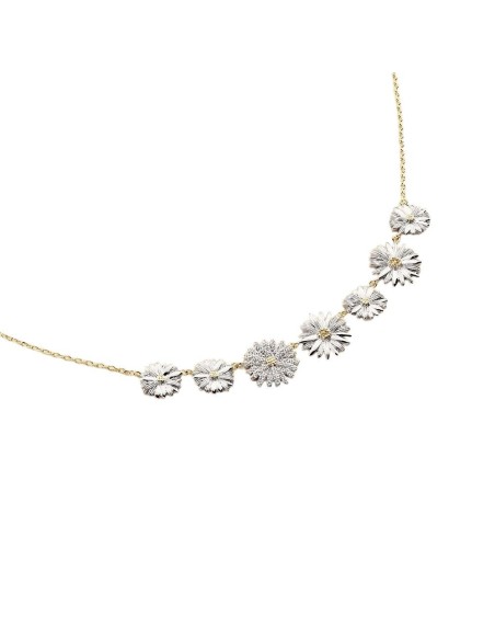 Collar Agatha París corto BLOSSOM acabado oro/plata