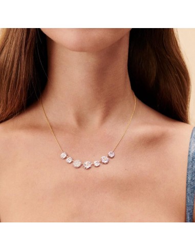 Collar Agatha París corto BLOSSOM acabado oro/plata